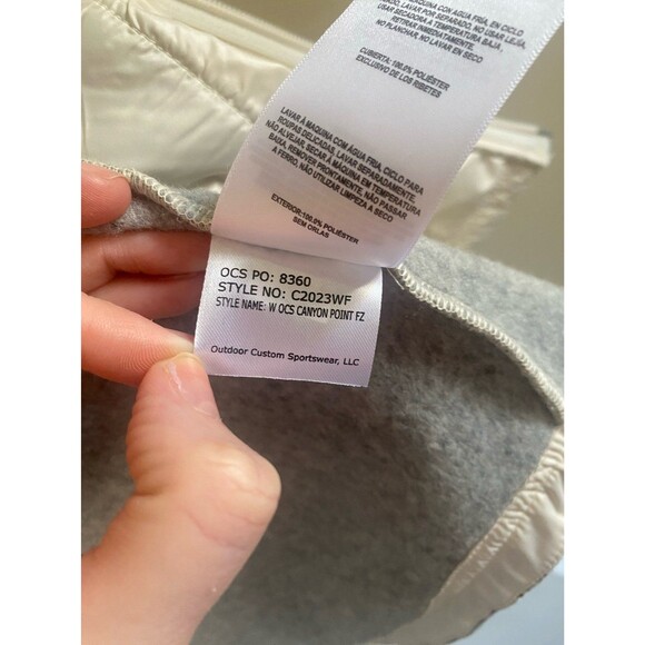 Columbia Canyon Point Sweater Fleece FZ Chalk Womens XL Kansas City Sporting NWT - Picture 10 of 12